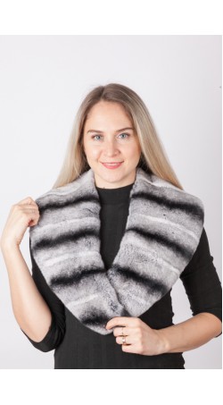 Rex-chinchilla fur collar